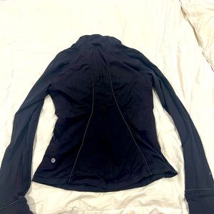 Lulu lemon, size 6, black quarter zip
